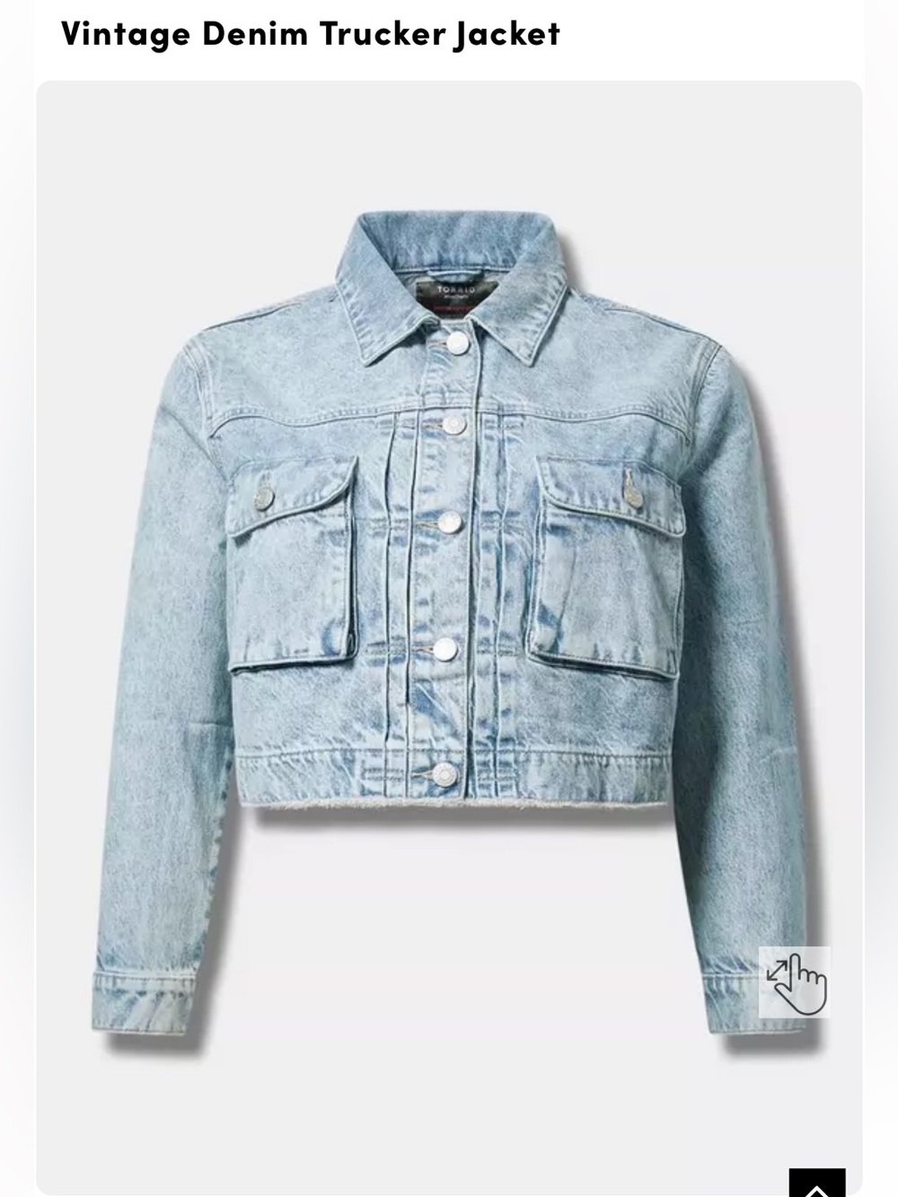 Torrid Size 2 Classic Light Wash Denim Trucker Jacket